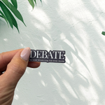 Navy Blue Debate Definition Sticker