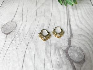 Mini Filigree Lace Hoop Earrings