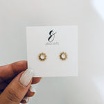 Gold Sun Studs