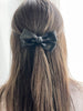 Chic Faux Leather Bow Hair Barrette, Large Bowknot Hair Clip