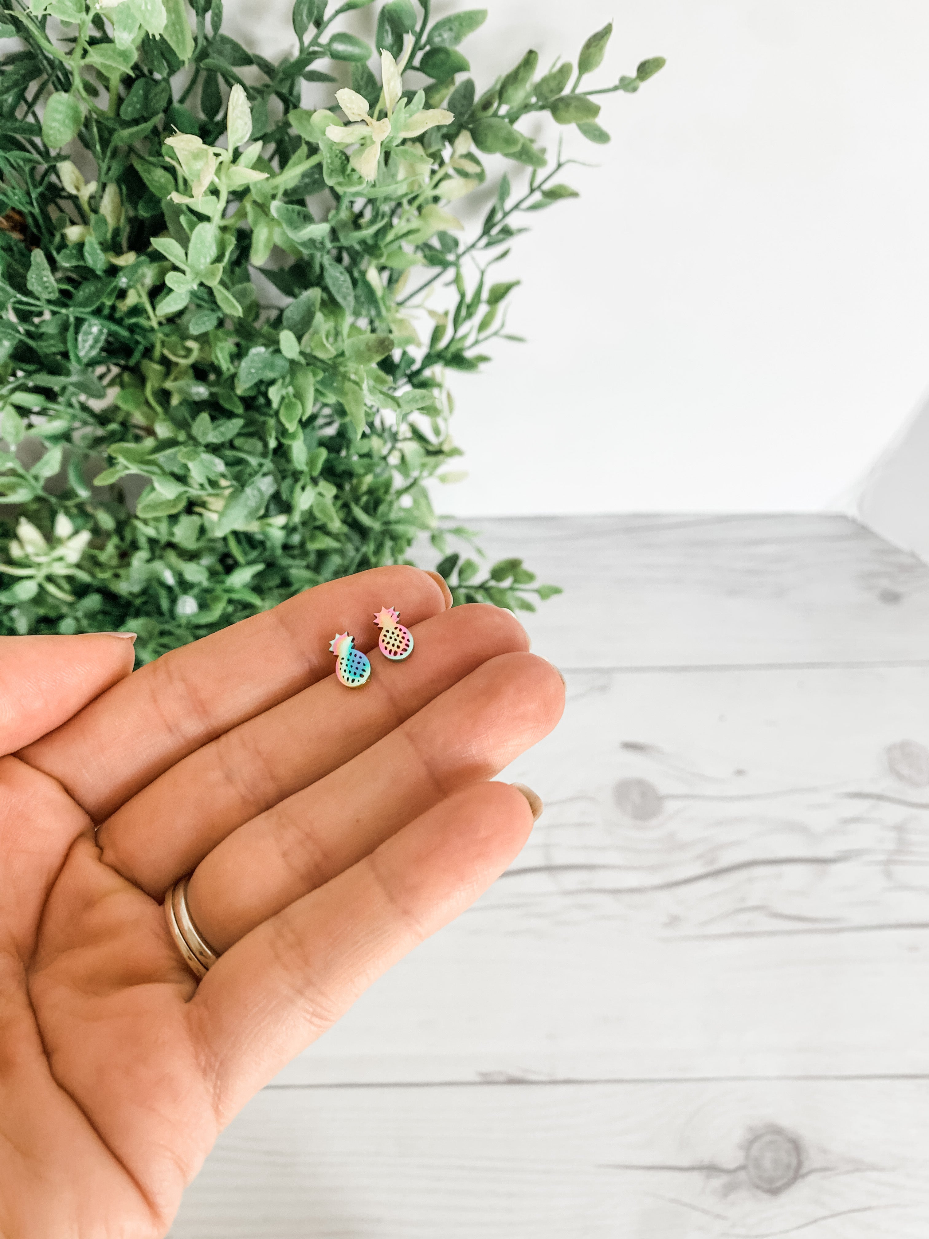 Pineapple Stud Earrings