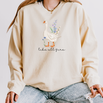 Love you like all-fire Goose sweatshirt – Book Inspired, Gildan 18000 Crewneck