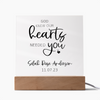 God Knew Our Hearts Needed You Customized Acrylic Sign | Personalized Adoption Sign | New Baby | Gotcha Day Gift | Chosen Adopted Named