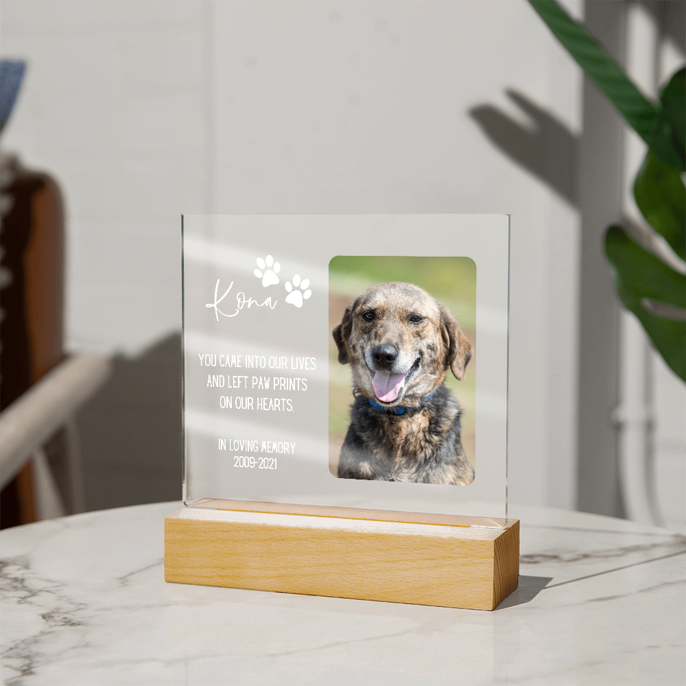 Pet Memorial Gift | Dog Memorial, Pet Loss Gift, Pet Photo Frame, Forever Missed, We Miss You Pet Gift, Cat Memorial Plaque, Dog Photo Frame