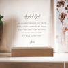 Guardian Angel Prayer Plaque | Catholic Children's Prayer | Kids Room Scripture Sign | Rosary Wall Art | Custom Nightlight