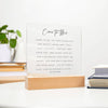 Come to Me All Who Labor Acrylic Plaque