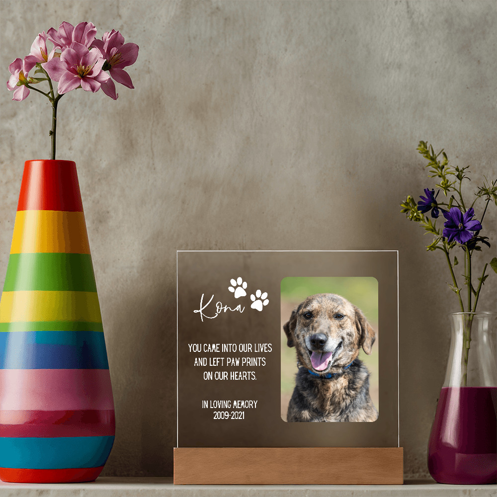 Pet Memorial Gift | Dog Memorial, Pet Loss Gift, Pet Photo Frame, Forever Missed, We Miss You Pet Gift, Cat Memorial Plaque, Dog Photo Frame