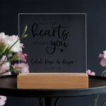 God Knew Our Hearts Needed You Customized Acrylic Sign | Personalized Adoption Sign | New Baby | Gotcha Day Gift | Chosen Adopted Named