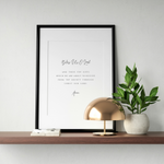 Bless Us O Lord Prayer Print – Catholic Kitchen Wall Art, Christian Home Decor, Grace Before Meals Poster
