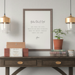 Bless Us O Lord Prayer Print – Catholic Kitchen Wall Art, Christian Home Decor, Grace Before Meals Poster