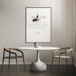 Bless Us O Lord Prayer Print – Catholic Kitchen Wall Art, Christian Home Decor, Grace Before Meals Poster