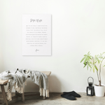 Pater Noster Latin Prayer Canvas | The Lord’s Prayer Christian Wall Art