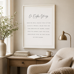On Eagles Wings Scripture Print — Framed-Ready Christian Wall Art