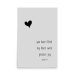 Poster that says You have filled my heart with great joy