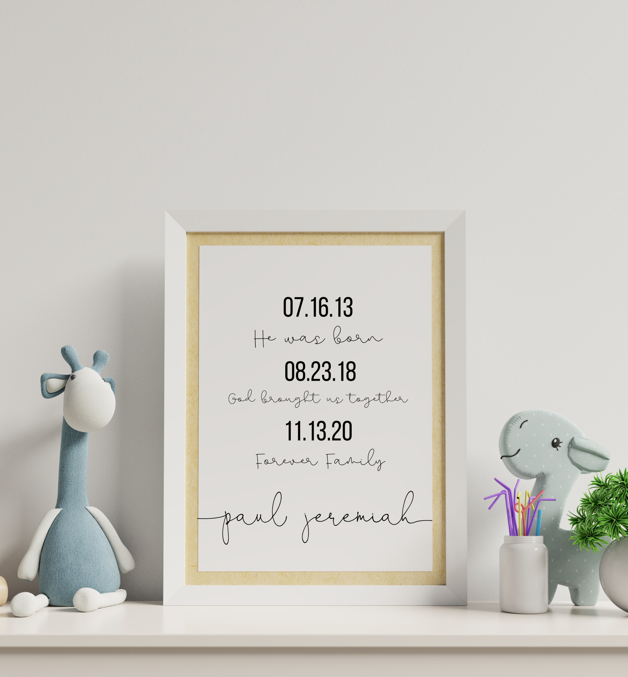 Adoption Gifts | Adoption Sign | Personalized Forever Family Poster