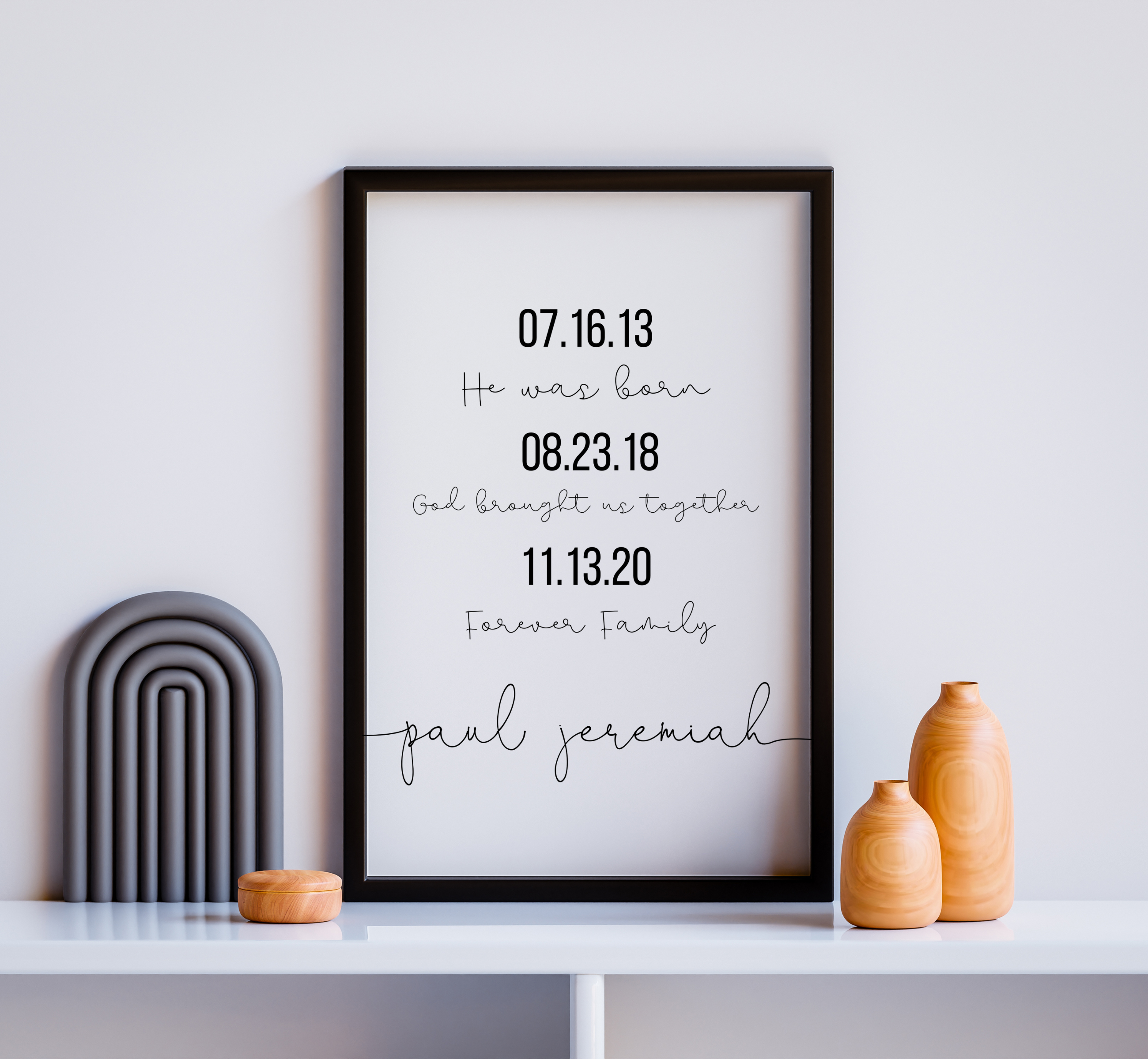 Adoption Gifts | Adoption Sign | Personalized Forever Family Poster