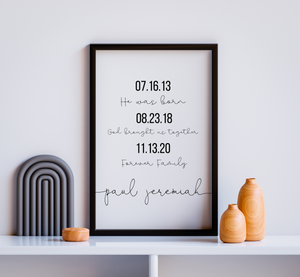 Adoption Gifts | Adoption Sign | Personalized Forever Family Poster
