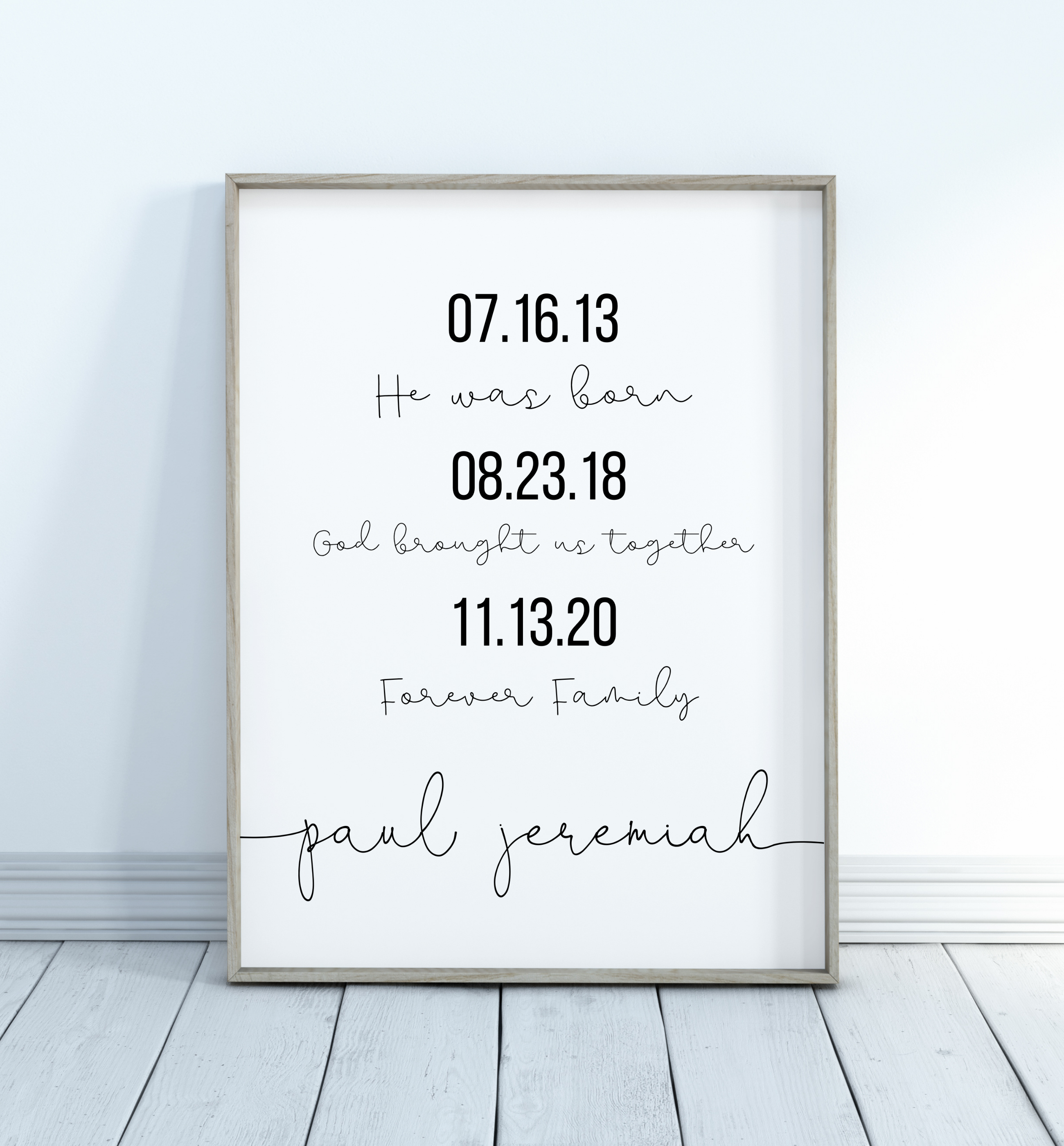 Adoption Gifts | Adoption Sign | Personalized Forever Family Poster
