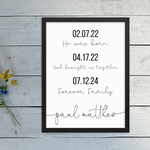 Adoption Gifts | Adoption Sign | Personalized Forever Family Poster