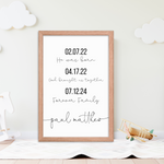 Adoption Gifts | Adoption Sign | Personalized Forever Family Poster