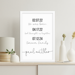 Adoption Gifts | Adoption Sign | Personalized Forever Family Poster