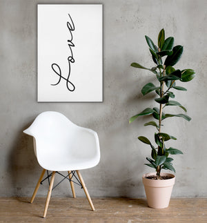 Love Is Patient Love is Kind Canvas | Master Bedroom Wall Art | 1 Corinthians 13 | Bible Verse Canvas | Wedding gift | Above Bed Canvas