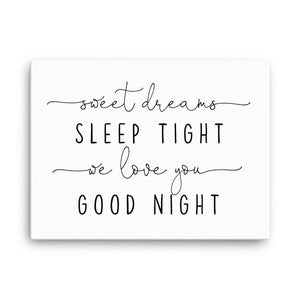 Sweet Dreams Sleep Tight Canvas | Nursery Room Sign | Nursery Decor | Nursery Wall Decor | Nursery Sign | Sign Above Crib | Canvas Art
