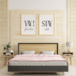 Yay You're Here Stay Awhile Poster Set | Printed Art 16x20, 18x24, 24x36, Guest Bedroom Decor, Vacation Home Wall Art