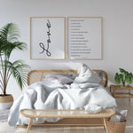 Love Is Patient Love is Kind Poster Set | Master Bedroom Wall Art | 1 Corinthians 13 | Bible Verse Wall Art | Guest Bedroom Decor