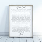 The Nicene Creed Poster | Dining Room Scripture Sign | Scripture Wall Art | Farmhouse Decor | Bible Verse Sign