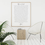 The Nicene Creed Poster | Dining Room Scripture Sign | Scripture Wall Art | Farmhouse Decor | Bible Verse Sign