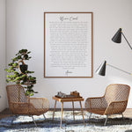 The Nicene Creed Poster | Dining Room Scripture Sign | Scripture Wall Art | Farmhouse Decor | Bible Verse Sign