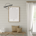 The Nicene Creed Poster | Dining Room Scripture Sign | Scripture Wall Art | Farmhouse Decor | Bible Verse Sign
