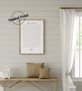 The Nicene Creed Poster | Dining Room Scripture Sign | Scripture Wall Art | Farmhouse Decor | Bible Verse Sign