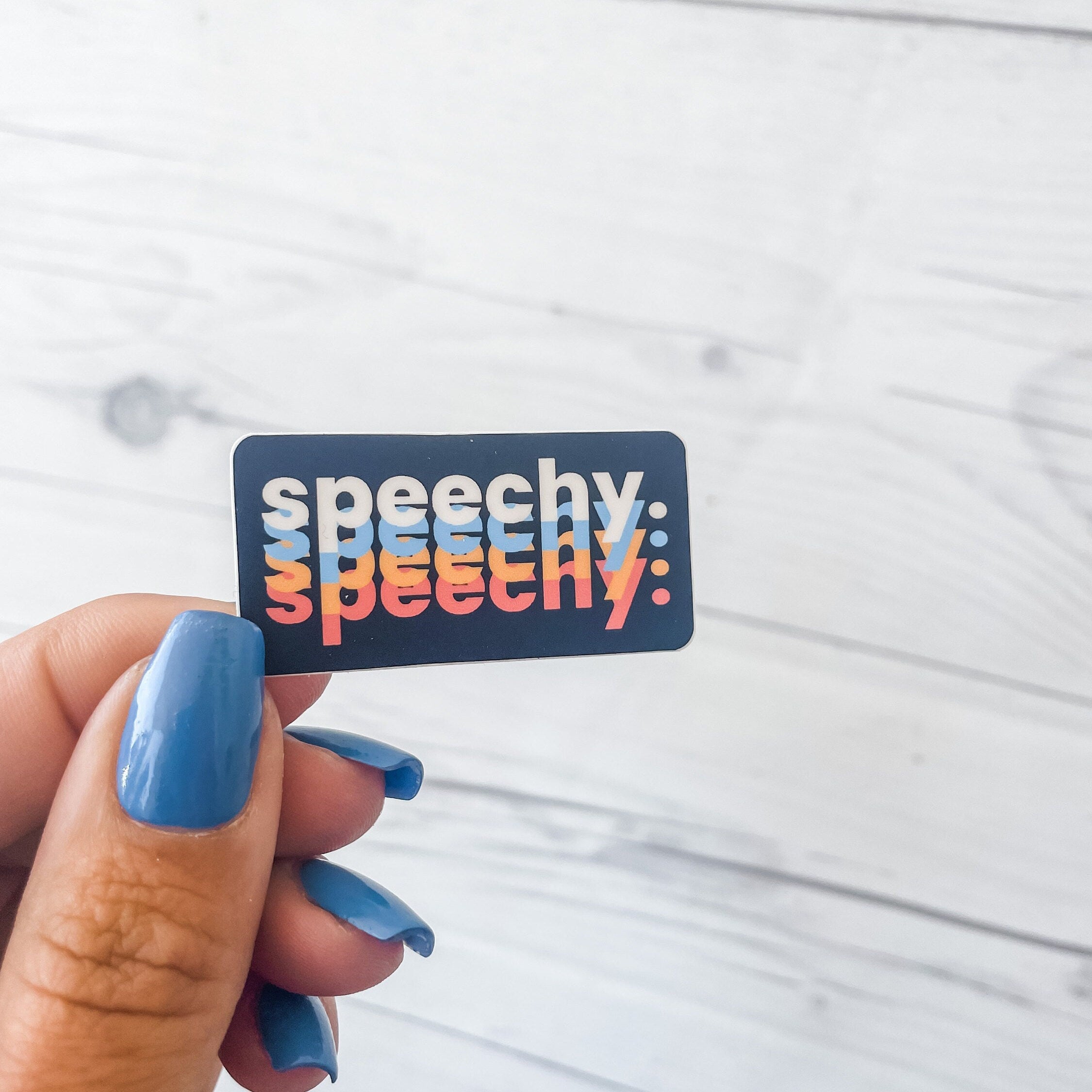 Speechy Vinyl Sticker | Speech and Debate | Speech Therapy | SLP | Speech Stickers | Speech Language Pathologist | Speech Merch