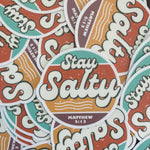 Stay Salty Retro Sticker | Matthew 5:13 | Water bottle, Laptop Stickers | Vinyl Waterproof Sticker