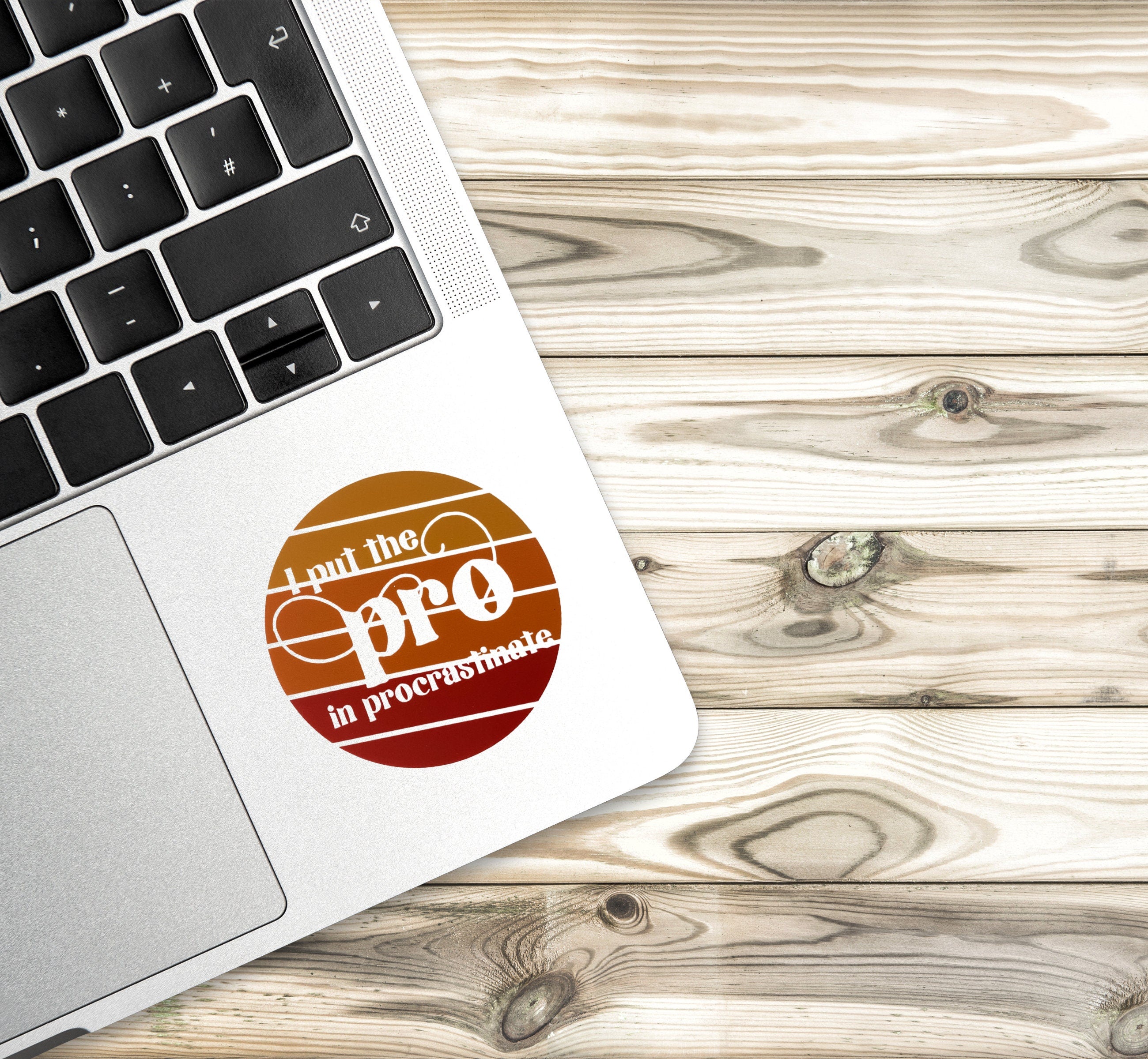 I Put The Pro in Procrastinate Sticker | Vinyl Waterproof Sticker | Back to School Gift