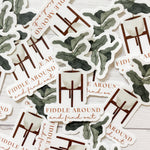 Fiddle Leaf Fig Vinyl Sticker | FAFO Sticker | Plant Sticker | Plant Lover Sticker | Laptop Sticker | Waterproof Sticker | Fiddle Around