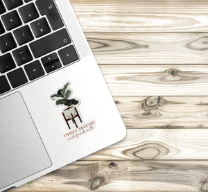 Fiddle Leaf Fig Vinyl Sticker | FAFO Sticker | Plant Sticker | Plant Lover Sticker | Laptop Sticker | Waterproof Sticker | Fiddle Around