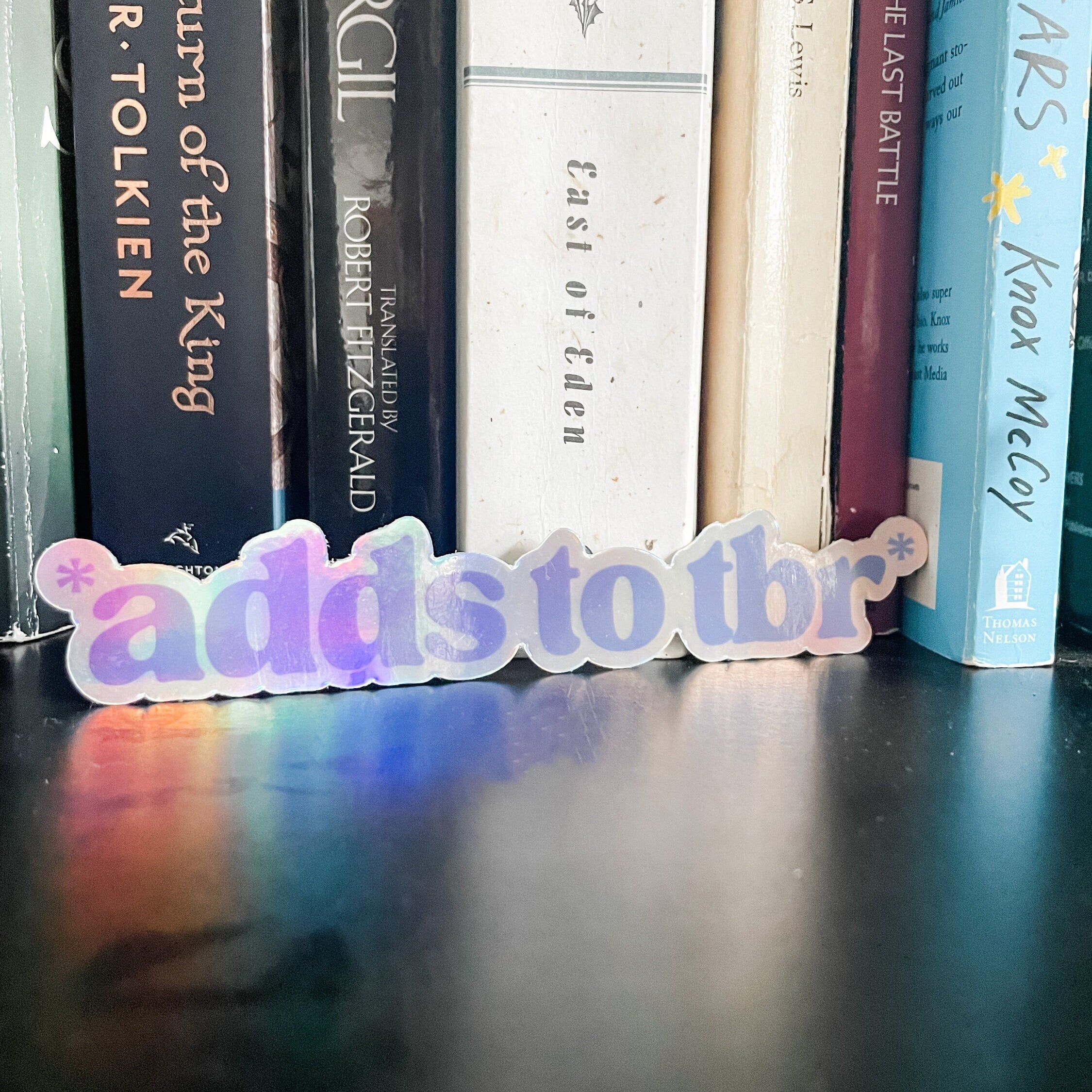Adds to TBR Sticker | Book Sticker | Book Lover Sticker | To Be Read Pile | Kindle Laptop Water Bottle Sticker | Waterproof Sticker, Bookish