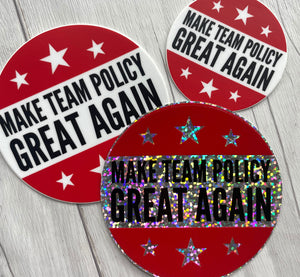 Team Policy Debate Sticker | Debate Club Stickers | Policy Debate Box Sticker | Speech and Debate | Forensics | Debate Coach Gift