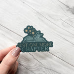 Just One More Chapter Vinyl Sticker | Book Sticker | Bookish Stickers | Laptop Sticker | Waterproof Kindle Sticker