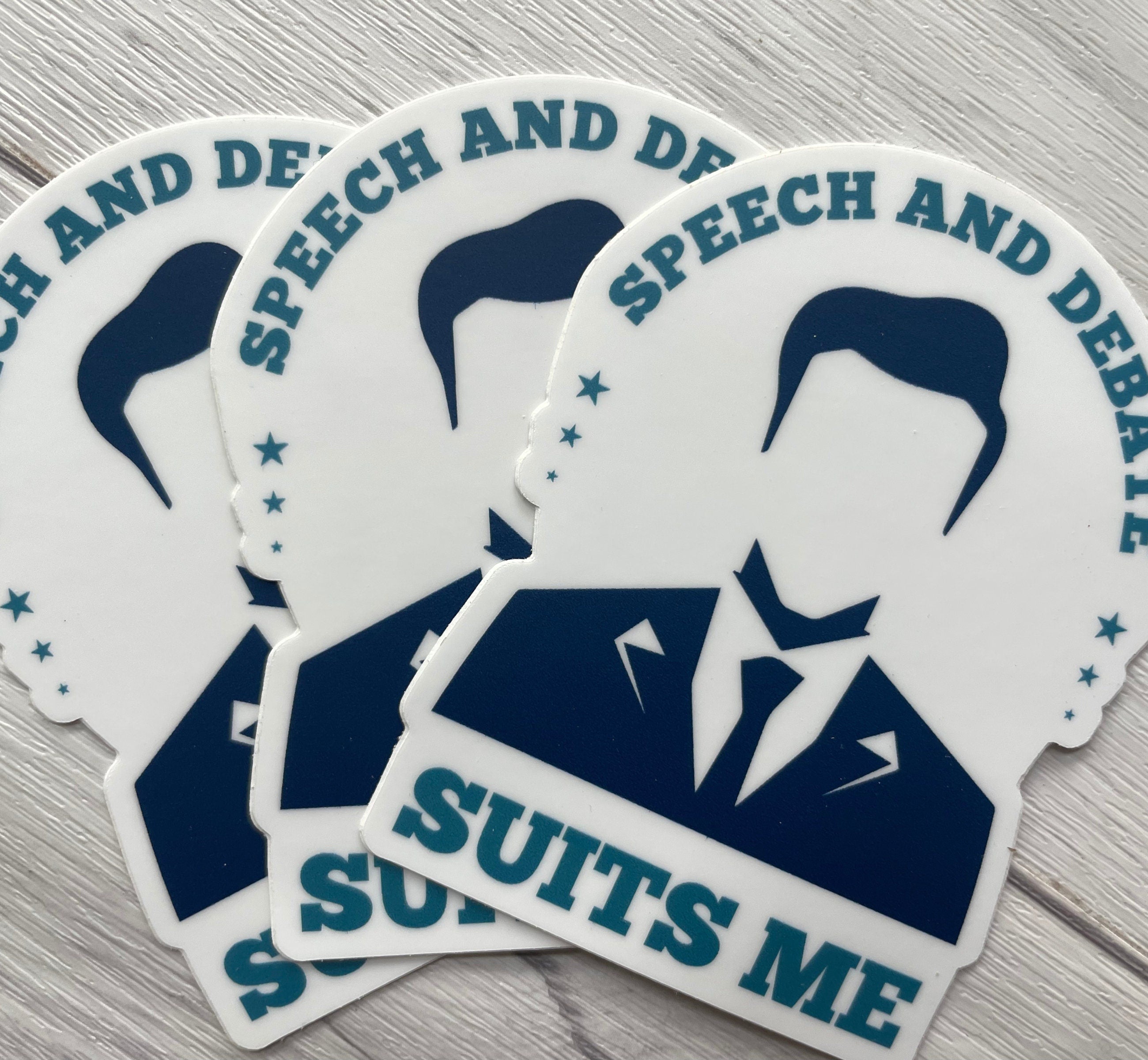 Speech and Debate Suits Me Sticker | Debate Club Stickers | Policy Debate Box Sticker | Speech and Debate | Forensics | Debate Coach Gift