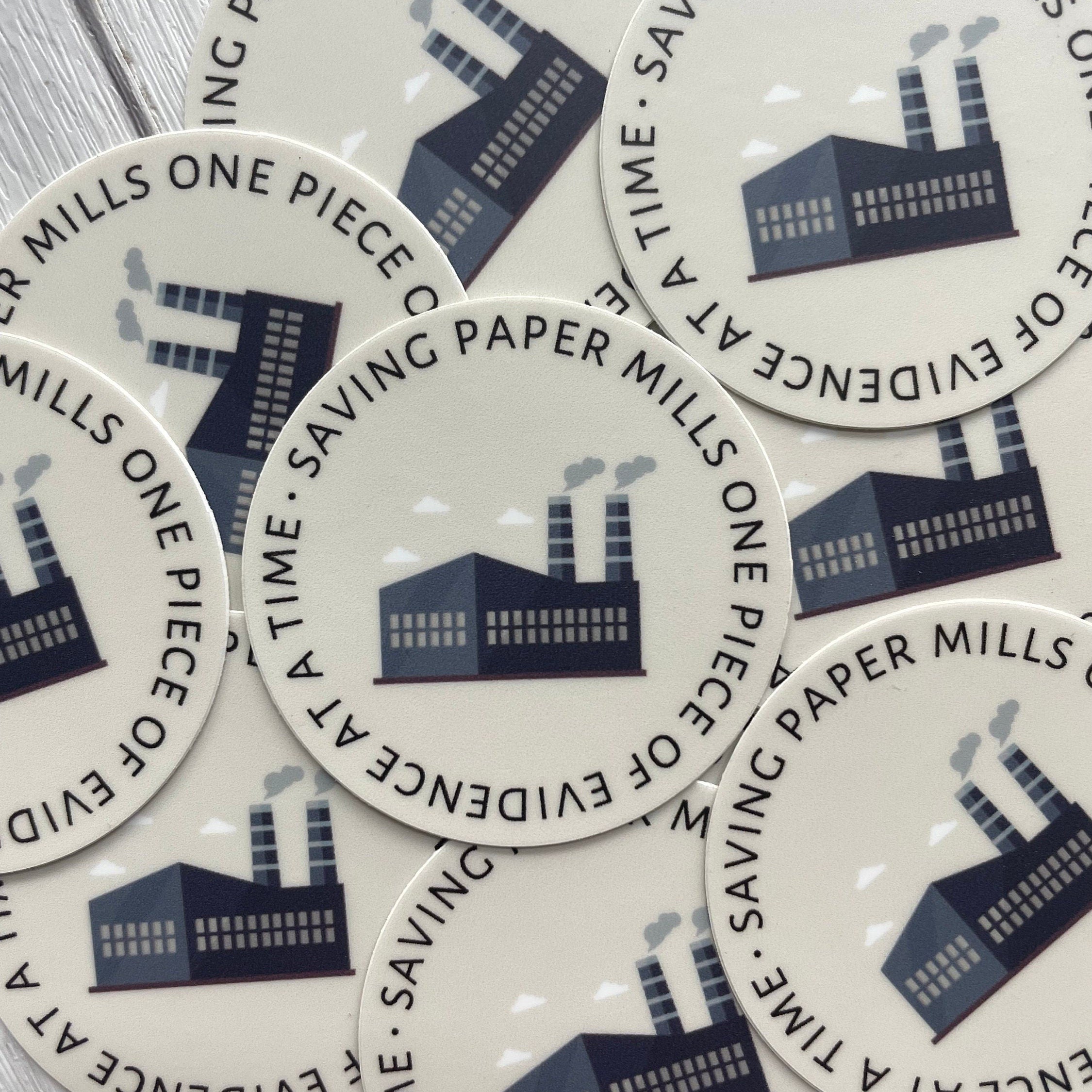 Funny Debate Sticker | Saving Paper Mills One Piece of Evidence at a Time Vinyl Sticker | Speech and Debate Club Sticker | Forensics