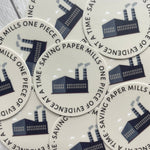 Funny Debate Sticker | Saving Paper Mills One Piece of Evidence at a Time Vinyl Sticker | Speech and Debate Club Sticker | Forensics