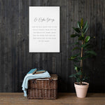 On Eagles Wings Canvas | Psalm 91 Bible Verse Prints,Christian Posters, Hymn Print, Large Canvas Wall Decor