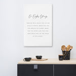 On Eagles Wings Canvas | Psalm 91 Bible Verse Prints, Christian Posters, Hymn Print, Large Canvas Wall Decor