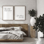 Take Me to Bed or Leave Me Forever | Master Bedroom Decor, Above Bed Prints | Top Gun Quote Poster Set | Printed Art 16x20, 18x24, 24x36
