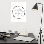 You can't go back and change the beginning Poster l Farmhouse Decor l Change the Ending Quote l Living Room Wall | Recovery | Motivation