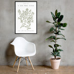 Framed Poster Modern Scripture Art I Am The Vine You Are The Branches Wall Art John 15:5, Scripture Art, Bible Verse Wall Art